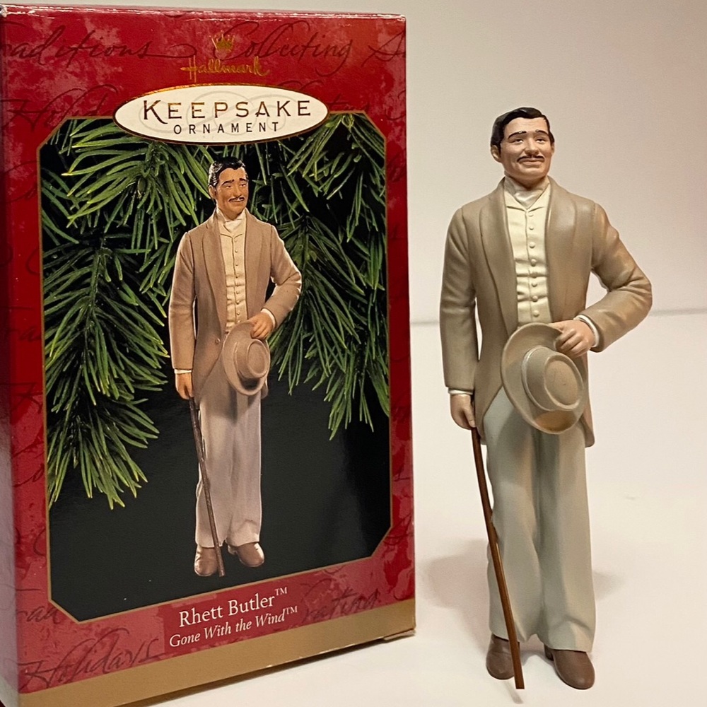 🌹🍃🎩New In Box Hallmark Keepsake 1999 “Rhett Butler” Gone with the Wind Ornament
